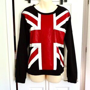 F21 Union Jack Long Sleeve Sweat shirt